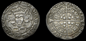 Henry VI (First reign, 1422-1461), Trefoil issue [B], Groat, London, mm. crosses IIIb/V, leaf on breast, trefoils by...