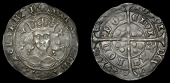 Henry VI (First reign, 1422-1461), Trefoil issue [B], Groat, London, mm. cross IIIb on obv. only, trefoils by neck,...