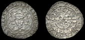 Henry VI (First reign, 1422-1461), Leaf-Pellet issue [C], Groat, London, mm. cross IIIb on obv. only, leaf on neck,...