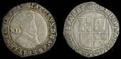 James I (1603-1625), Second coinage, Shilling, mm. rose, fourth bust, 5.63g/5h (N 2100; S 2655). Scratches before...