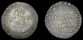 Charles I (1625-1649), Oxford mint, Sixpence, 1642, mm. book on obv. only, 3.10g/3h (Morr. A-1; SCBI Brooker 949,...