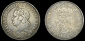 Oliver Cromwell, Crown, 1658/7 (Lessen E12; ESC 240 [10]; S 3226). Nearly very fine	 £2,000-£2,600