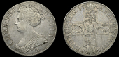 Anne (1702-1714), Crown, 1708e, second bust, edge septimo (ESC 1356 [106]; S 3600). Some blank filing on reverse,...