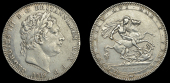 George III (1760-1820), Crown, 1819, edge lix (ESC 2010 [215]; S 3787). Nearly very fine	 £80-£100