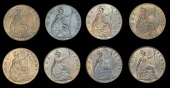 Edward VII (1901-1910), Pennies (8), 1902 (2, high and low horizon), 1903, 1906-10 inclusive (S 3990) [8]. Mostly...