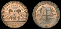 London, Kempson’s Buildings, Pennies (2), both type 2, Foundling Hospital, 21.94g/6h (DH 53), Middlesex Hospital,...