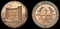 London, Kempson’s Buildings, Pennies (2), both type 2, Old Ordnance Office, 25.32g/6h (DH 64), Royal Exchange,...