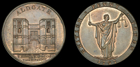 London, Kempson’s Buildings, Pennies (2), both type 4, Aldgate, 18.27g/6h (DH 73), Bishopsgate, 17.85g/6h (DH 75)...