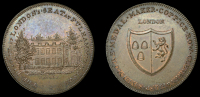 Middlesex, Fulham, Skidmore’s Clerkenwell series, Penny, Fulham Palace, rev. fictitious arms, edge i promise to...