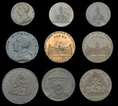 Warwickshire, Birmingham, Henry Hickman, Halfpenny, 1792, 10.90g/6h (DH 145), Farthing, 1792, 3.66g/6h (DH 481a);...