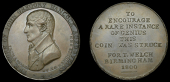 Warwickshire, Birmingham, Thomas Welch, Penny, 1800, bust left with four buttons on coat, the work of john gregory...