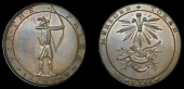 Warwickshire, Meriden, Skidmore’s Halfpenny, 1796, archer with bow, rev. Prince’s plumes above implements of...