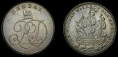Westmorland, Kendal, Lutwyche’s mule Halfpenny, lion crest above r&d cypher, rev. ship sailing right, edge plain,...