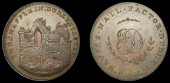 Worcestershire, Dudley, Edward Davies, Skidmore’s Penny, view of the ruined chapel of Dudley Castle, rev. from the...