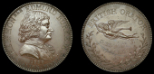 Yorkshire, Malton, Westwood’s Penny, 1798, bust of Edmund Burke right, rev. Fame blowing trumpet, british orator,...