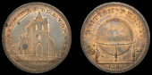 Yorkshire, Yarm, Skidmore’s Globe series, Penny, remains of Yarm Castle, rev. globe, edge i promise to pay on...