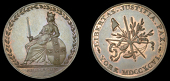 Yorkshire, York, James Carlill, Halfpenny, 1796, female seated left, supporting arms of York, eboracum in exergue,...