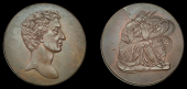 Ayrshire, Ayr, William Fullarton, Trial for a Shilling [1798], from dies by J. Milton, in copper, bust of William...