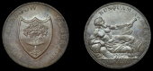 Lanarkshire, Glasgow, Gilbert Shearer & Co, Boulton’s Halfpenny, 1791, City arms, rev. river-god reclining on urn,...
