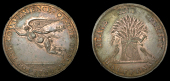 Co Cork, Cork, Prattent’s mule Halfpenny, Fame, rev. wheatsheaf and doves, edge plain, 10.33g/6h (DH 11). Some...