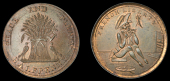 Munster (Co Clare, Cork, Kerry, etc), Prattent’s mule Halfpenny, wheatsheaf, rev. seated man gnawing bone, edge...