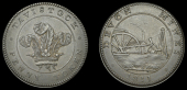 Devon, Tavistock, Devon Mines, Penny, 1811, Prince of Wales’ feathers with bald patches, rev. mining engine, lines...