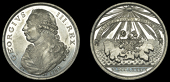 George III, Recovery from Illness, 1789, a white metal medal by C. James and T. Wyon Sr, from the same obv. die as...