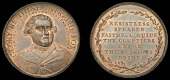 Charles Fox, 1789, a white metal medal, probably by T. Wyon Sr, draped bust facing half-right, rev. the free and...