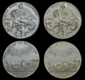 Birmingham Riots [or the Second Anniversary of the French Revolution], 1791, copper medals (2), unsigned [perhaps by...