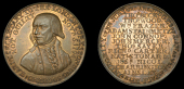 Thomas Hardy Acquitted, 1794, a copper medal, unsigned, bust three-quarters left, rev. names of jurors, reading the...