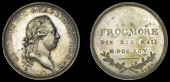 Queen Charlotte’s Birthday, 1795, a mule medal in silver by J.-P. Droz, bust of George III right, rev. frogmore,...