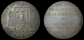 The Greatheed Petition to Dismiss the King’s Ministers, Warwick, 1797, a copper medal, unsigned, cart under...