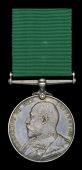 Volunteer Force Long Service, E.VII.R. (3222 Gnr: G. E. Carey. 1/Glouc: R.G.A.V.) nearly extremely fine	 £40-£50
