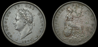 George IV (1820-1830), Penny, 1827 (BMC 1430; S 3823). Some surface marks and pitting, particularly on reverse,...