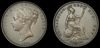 Victoria (1837-1901), Proof Penny, 1839, bronzed, edge plain, 18.69g/12h (BMC 1479; S 3948). Some edge nicks and...