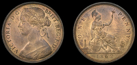 Victoria (1837-1901), Penny, 1862, dies Jg (Gouby C; F 39; BMC 1653; S 3954). Better than extremely fine, much...