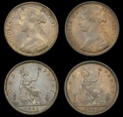 Victoria (1837-1901), Pennies (2), both 1862, dies Jg (Gouby C; F 39; BMC 1653; S 3954) [2]. Extremely fine	 £100-£150