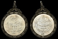 ANGUS, Dundee, Dundee High School, an engraved silver award medal by J. Law, named (To George Ogilvie, Dux, Highest...
