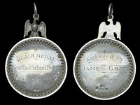 AYRSHIRE, Dalry, West End School, Blair Medal, a hollow engraved silver award by J. Crichton, engraved (Session...