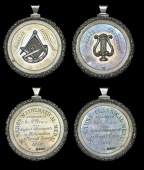 CLACKMANNANSHIRE, Dollar, Dollar Institution, McNabbs Classical Medal, a silver award, unsigned, trophy, rev. named...
