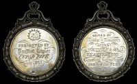 FIFE, Cupar, Madras Academy, an engraved silver award medal by D. Duncan, paschal lamb, engraved (Presented by...