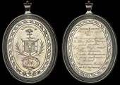 MIDLOTHIAN, Edinburgh, Benjamin Mackay’s Academy, an oval engraved silver award medal for Greek and Latin by W. &...