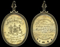 MIDLOTHIAN, Edinburgh, Edinburgh High School, an oval engraved silver-gilt award medal by J.S. Simpson, arms and...
