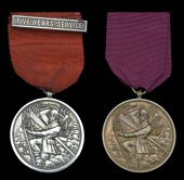 Bemrose & Sons Fire Brigade L.S. Medal, by Vaughton & Son, silver, hallmarks for Birmingham 1916, the reverse...