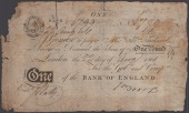 Bank of England, Abraham Newland, £1, 22 August 1801, serial number 6799, very good, rare in any grade
EPM B200c	...
