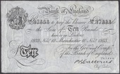 Bank of England, Basil G. Catterns, £10, Manchester, 10 November 1933, serial number 148/V 87333, lightly pressed,...