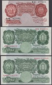 Bank of England, Kenneth O. Peppiatt, 10 Shillings, 5 October 1934, prefix B48, also £1 (2), 17 October 1934,...