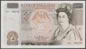 Bank of England, David H. F. Somerset, £50, ND (1981-88), serial number A01 058146, uncirculated, first run 
EPM...