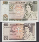Bank of England, Graham E. A. Kentfield, £10, ND (1991-92), serial number KN73 583704, £50, ND (1991), serial...