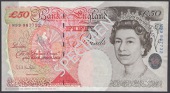 Bank of England, Graham E. A. Kentfield, replacement £50, 1994, serial number M99 987732, one light fold, good...